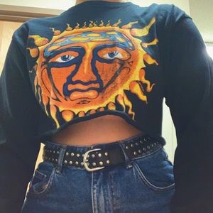 Sublime Super Cropped Black Long Sleeve